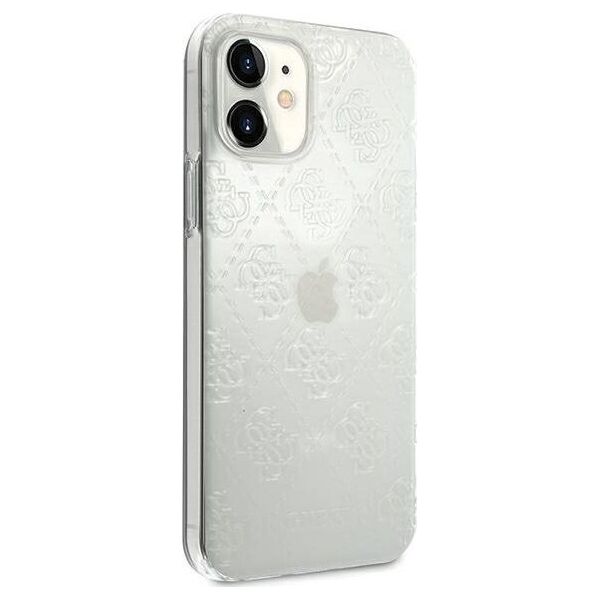 Guess Guess GUHCP12S3D4GTR iPhone 12 mini 5,4 transparent hardcase 4G 3D Pattern Collection