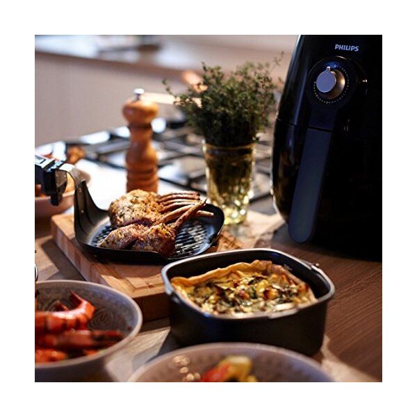 Philips Zestaw do pieczenia Philips HD9925 / 01 do urządzenia Airfryer (blacha do pieczenia i pojemniki na muffinki), metalowy, czarny / czerwony