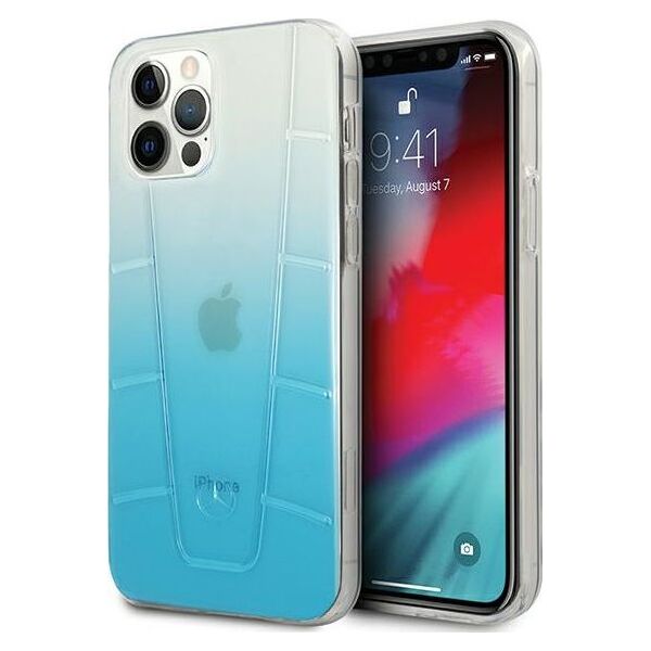 Mercedes Mercedes MEHCP12MCLGBL iPhone 12/12 Pro 6,1" niebieski/blue hardcase Transparent Line