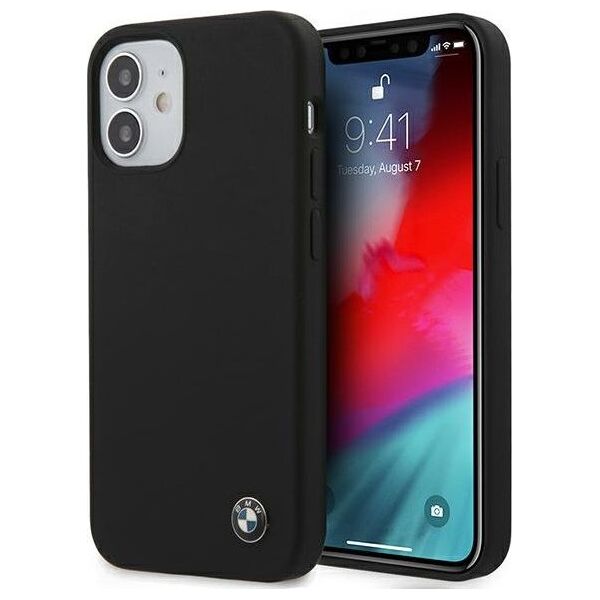 BMW Etui BMW BMHCP12SSILBK iPhone 12 mini 5,4" czarny/black hardcase Silicone Signature
