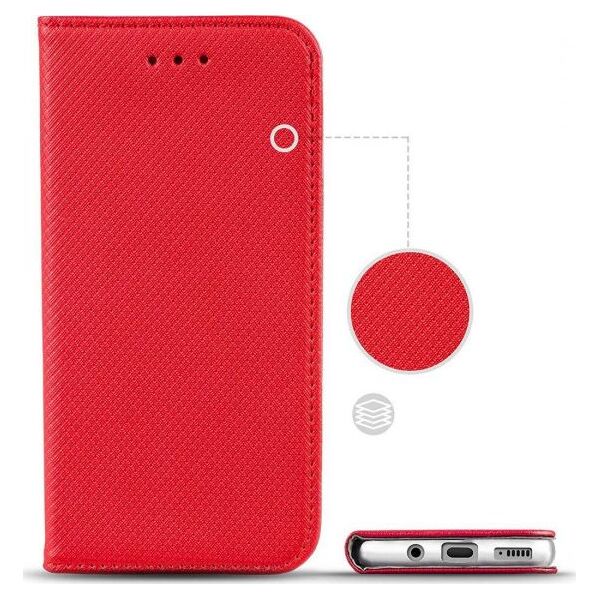 Etui SAMSUNG GALAXY A42 5G portfel z klapką Flip Magnet czerwone