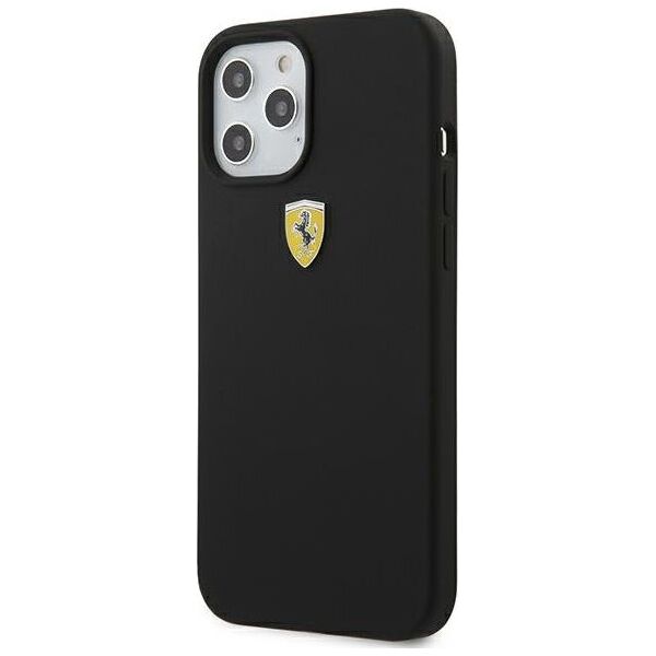 Ferrari Ferrari FESSIHCP12LBK iPhone 12 Pro Max 6,7 czarny/black hardcase On Track Silicone