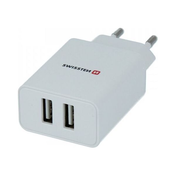 Ładowarka Swissten 2x USB-A 2.1 A (52451)