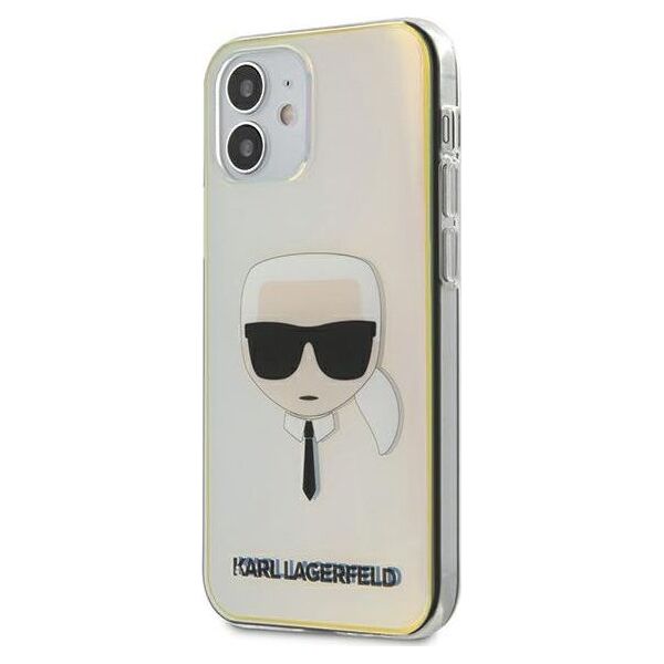 Karl Lagerfeld Etui Karl Lagerfeld KLHCP12SPCKHML do iPhone 12 mini 5,4 multicolor hardcase Iridescent Karl`s Head