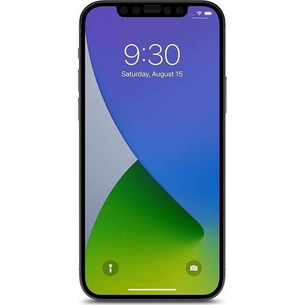 Moshi Moshi iVisor AG - Matowa folia ochronna na ekran iPhone 12 / iPhone 12 Pro (czarna ramka)