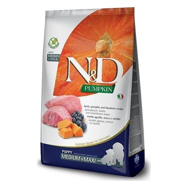 Farmina FARMINA N&D GF PUMPKIN LAMB&BLUEBERRY PUPPY MEDIUM/MAXI 2,5kg