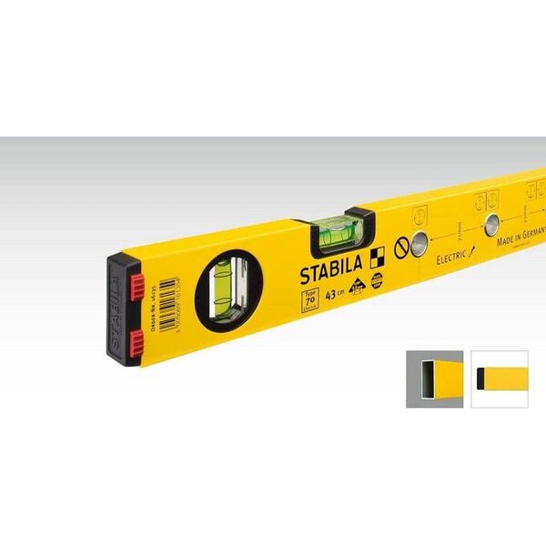 Stabila Poziomica Stabila seria 70, 120 cm, z otworami do znakowania