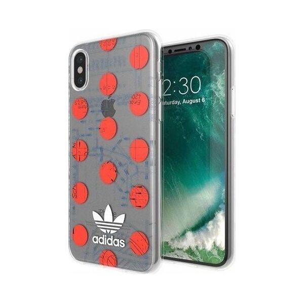 Adidas ETUI ADIDAS OR CELAR CASE IPHONE X / XS CZERWONO-BIAŁY standard