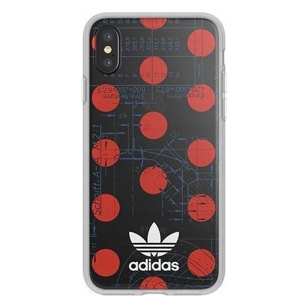 Adidas ETUI ADIDAS OR CELAR CASE IPHONE X / XS CZERWONO-BIAŁY standard