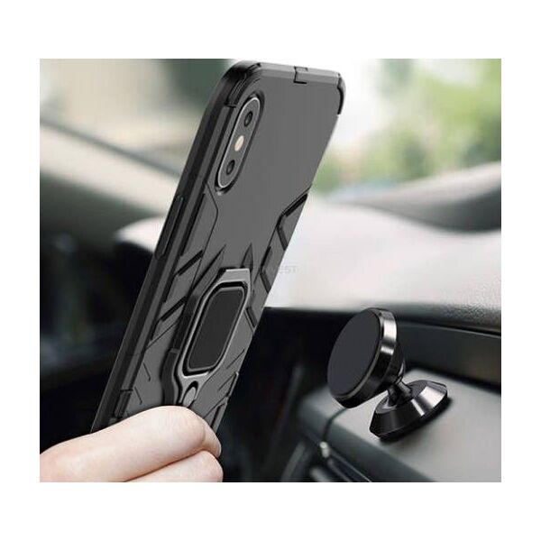 ETUI ARMOR RING MAGNETIC HUAWEI P40 CZARNY standard