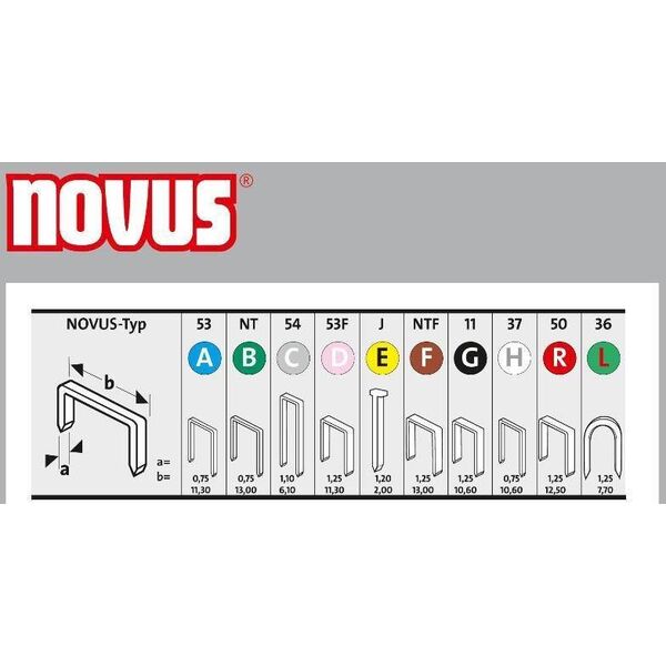 Novus Zszywki typ H 37/6 NOVUS super twarde [5000szt.]