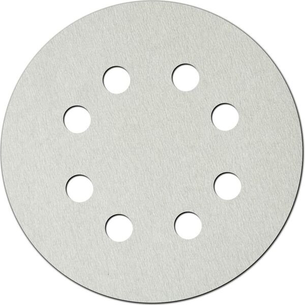 Dedra Tarczki ścierne białe 180mm, gradacja 120, rzep, kpl 5szt
