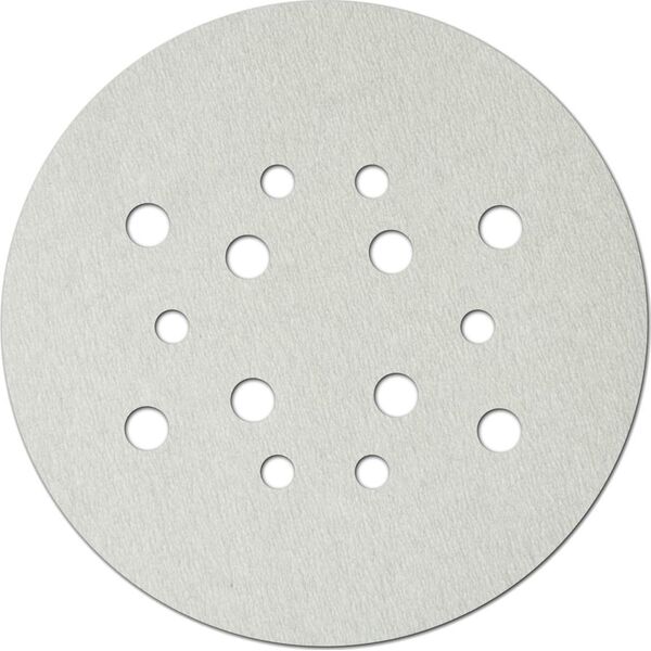 Dedra Tarczki ścierne białe uniwersalne 225mm,grad120,rzep,kpl5szt