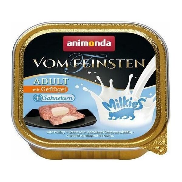 Animonda ANIMONDA KOT 100g V.FEINSTEN MILKY DRÓB z FARSZEM ŚMIETANOWYM tacka/32