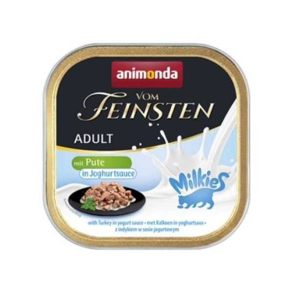 Animonda ANIMONDA KOT 100g V.FEINSTEN MILKY INDYK z FARSZEM MLECZNYM tacka/32