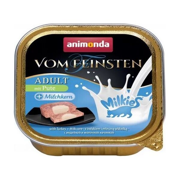 Animonda ANIMONDA KOT 100g V.FEINSTEN MILKY INDYK z FARSZEM MLECZNYM tacka/32