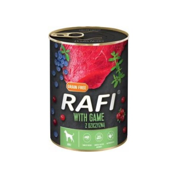 Rafi RAFI PIES pusz.400g DZICZYZNA, BORÓWKA, ŻURAWINA