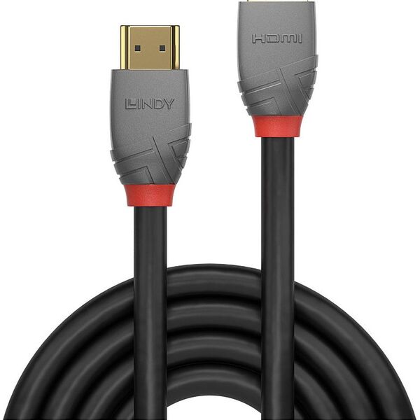 Kabel Lindy HDMI - HDMI 1m szary (36476)