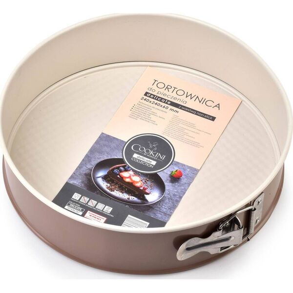 Affek Design DELICATE Tortownica 24cm NON-STICK CAFFE CREME uniwersalny