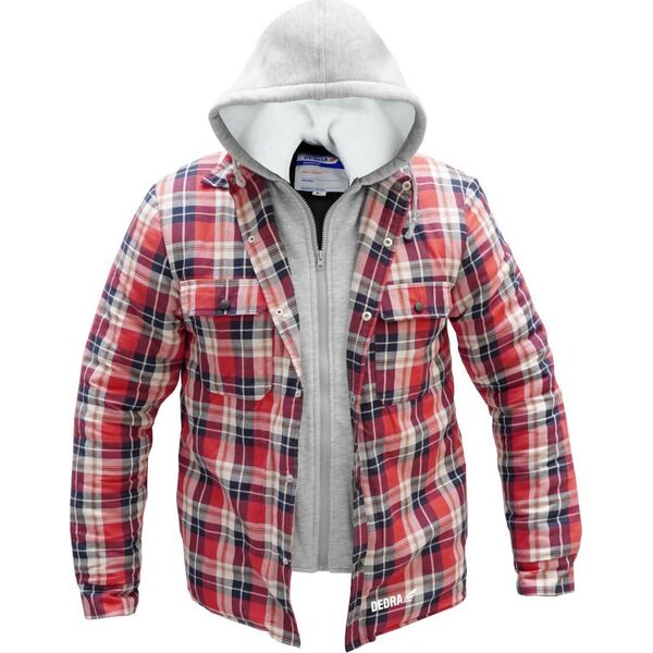Dedra Bluza flanelowa ocieplana z kapturem, rozm.M