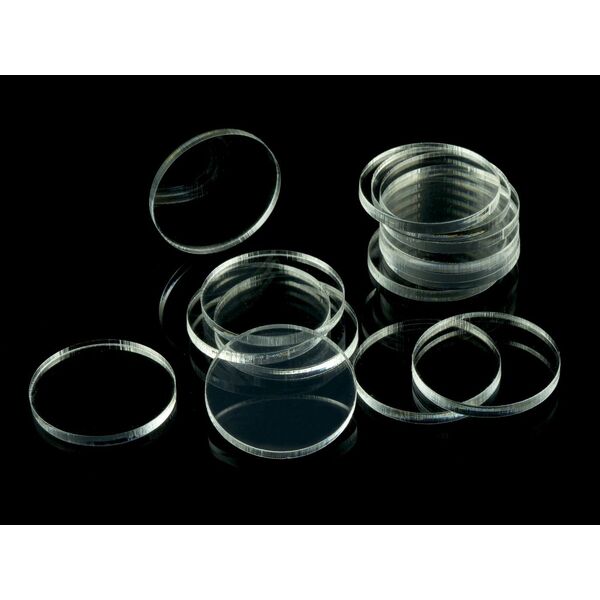 Figurka Crafters Podstawki akrylowe - Transparentne - Okrągłe 30 mm (15)