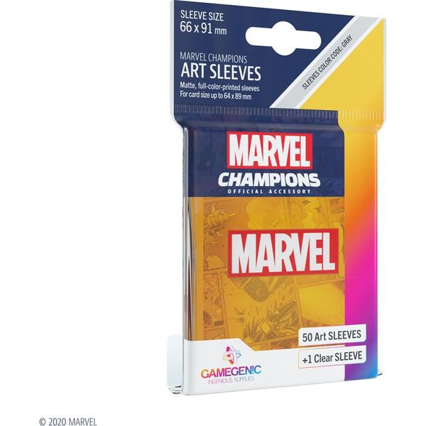 Gamegenic MARVEL Art Sleeves (66 mm x 91 mm) Orange 50+1 szt.