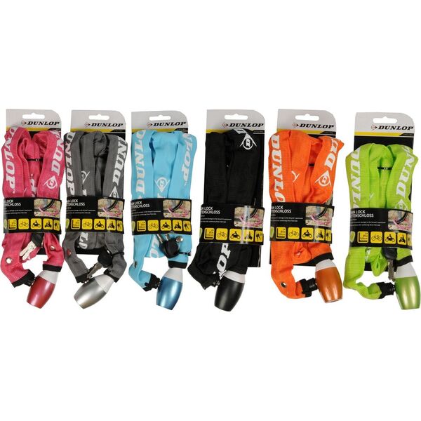 Dunlop Zapięcie rowerowe łańcuch na zamek dł. 120cm