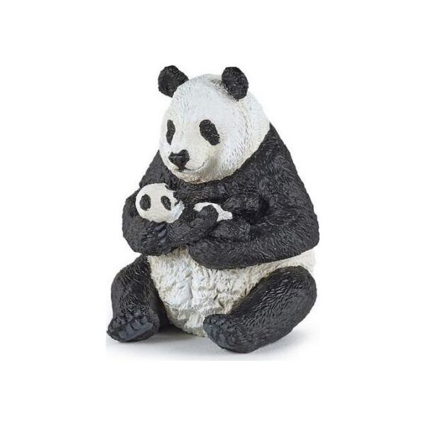 Figurka Papo Figurka Panda z młodym siedząca