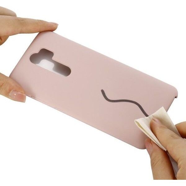 ETUI SILICONE CASE XIAOMI MI NOTE 10 JASNORÓŻOWY standard