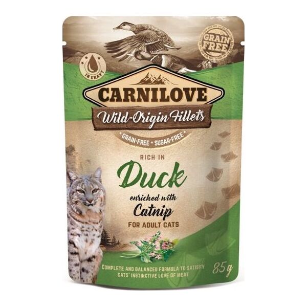 Carnilove CARNILOVE KOT sasz.85g DUCK&CATNIP /24