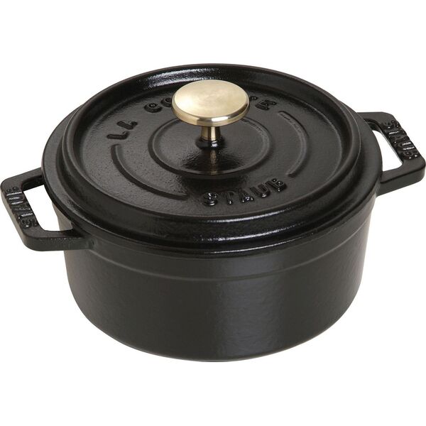 STAUB Garnek STAUB żeliwny okrągły 400 ml czarny uniwersalny