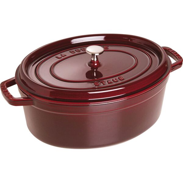 STAUB Garnek STAUB żeliwny owalny 5.5 ltr grenadynowy uniwersalny