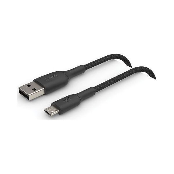 Kabel USB Belkin USB-A - microUSB 1 m Czarny (CAB007bt1MBK)