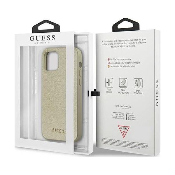 Guess Guess GUHCP12LIGLGO iPhone 12 Pro Max 6,7" złoty/gold hardcase Iridescent