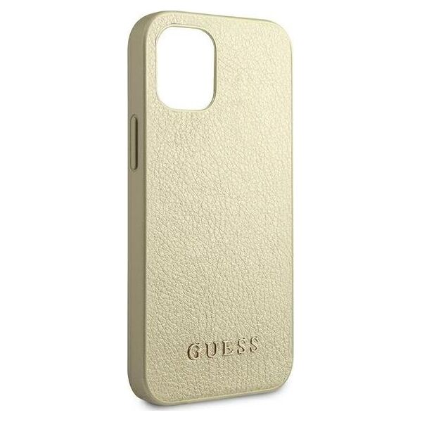 Guess Guess GUHCP12SIGLGO iPhone 12 mini 5,4" złoty/gold hardcase Iridescent