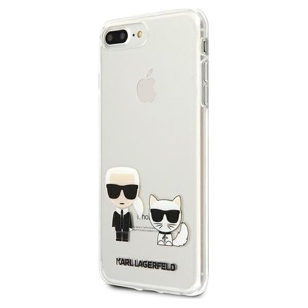 Karl Lagerfeld Karl Lagerfeld KLHCI8LCKTR iPhone 7/8 Plus hardcase Transparent Karl & Choupette