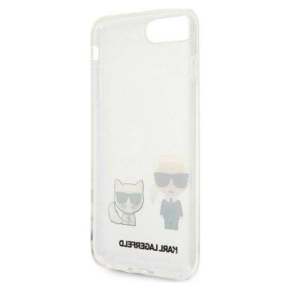 Karl Lagerfeld Karl Lagerfeld KLHCI8LCKTR iPhone 7/8 Plus hardcase Transparent Karl & Choupette