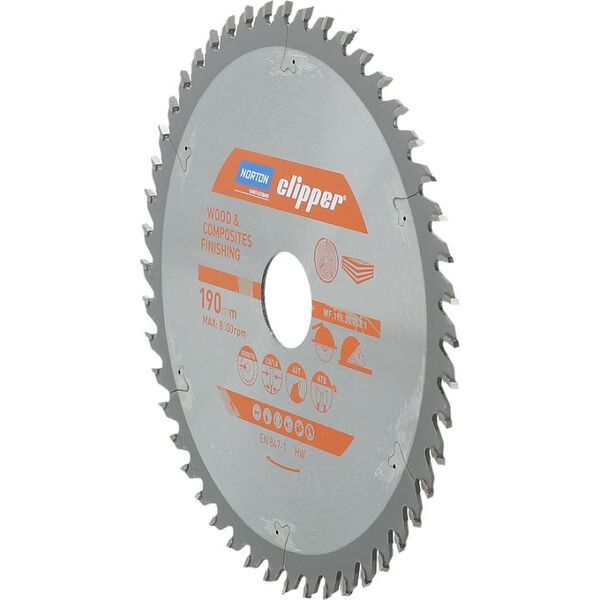 Norton Clipper NORTON PIŁA TARCZOWA 190mm x 30mm x 48z DREWNO I KOMPOZYTY ATB (2,8 / 1,8) N70184608095
