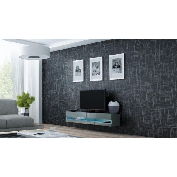 Cama Meble Szafka RTV VIGO NEW '140' 30/140/40 szary/szary poł