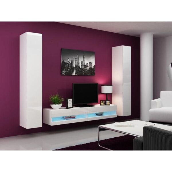 Cama Meble Szafka RTV VIGO NEW '180' 30/180/40 biały/biały poł
