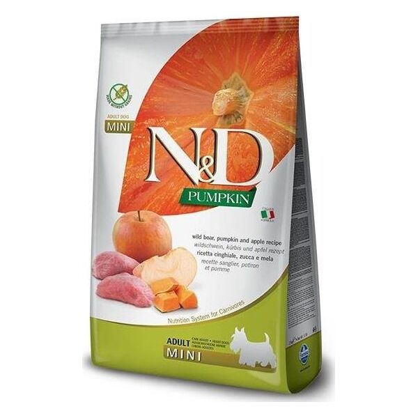 Farmina FARMINA N&D GF PUMPKIN BOAR&APPLE ADULT MINI 7kg
