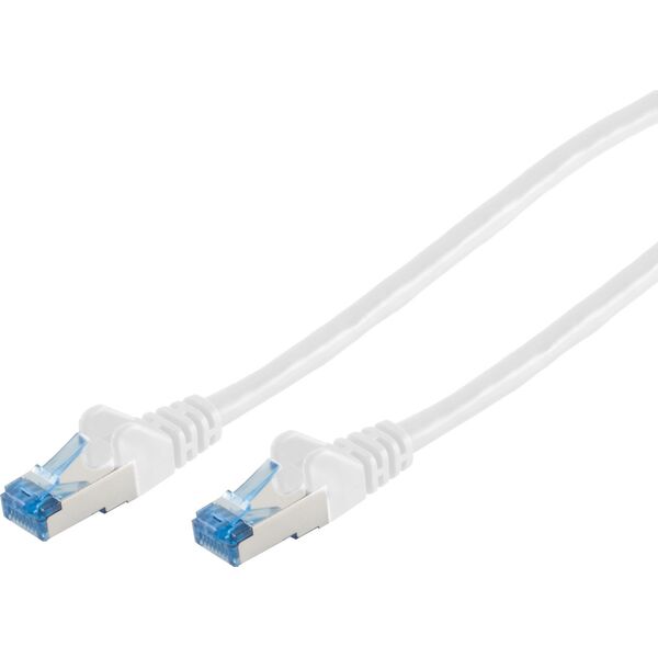 Patchkabel CAT6a RJ45 S/FTP 0,5m white