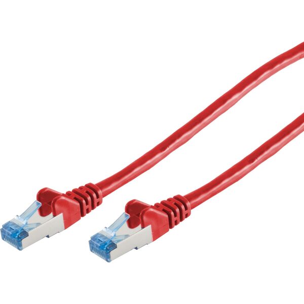 Patchkabel CAT6a RJ45 S/FTP 1m red
