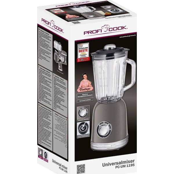 Blender kielichowy ProfiCook PC-UM 1195 szary