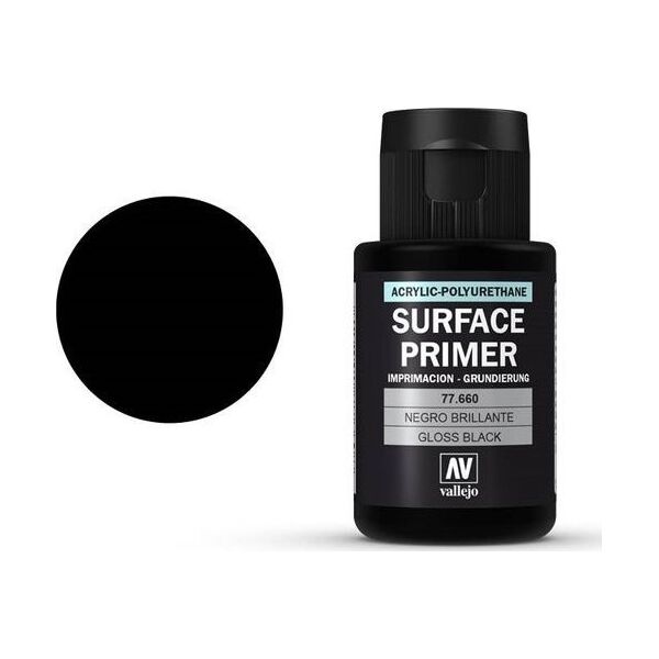 Vallejo Metal Color 77660 Gloss Black Primer uniwersalny