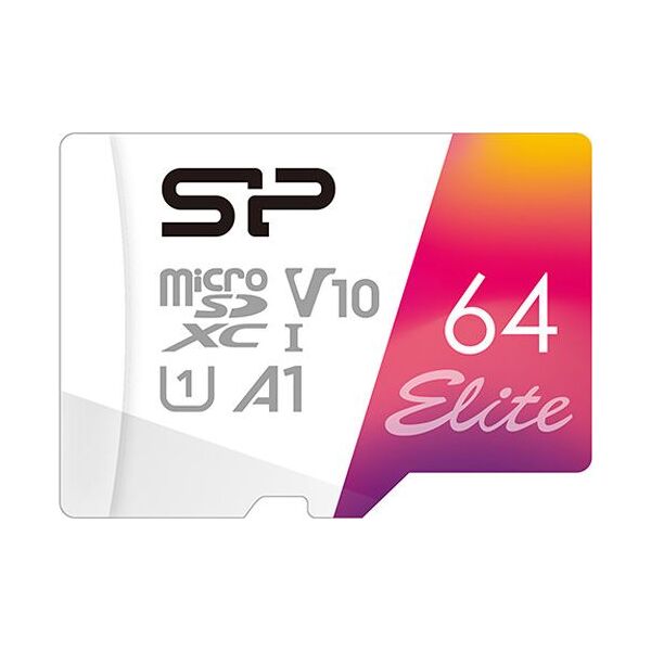 Karta Silicon Power Elite MicroSDXC 64 GB Class 10 UHS-I/U1 A1 V10 (SP064GBSTXBV1V20SP)