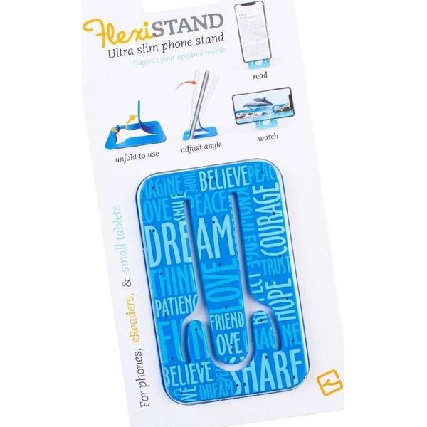 Podstawka Thinking Gifts FlexiStand podstawka pod telefon - Blue Words
