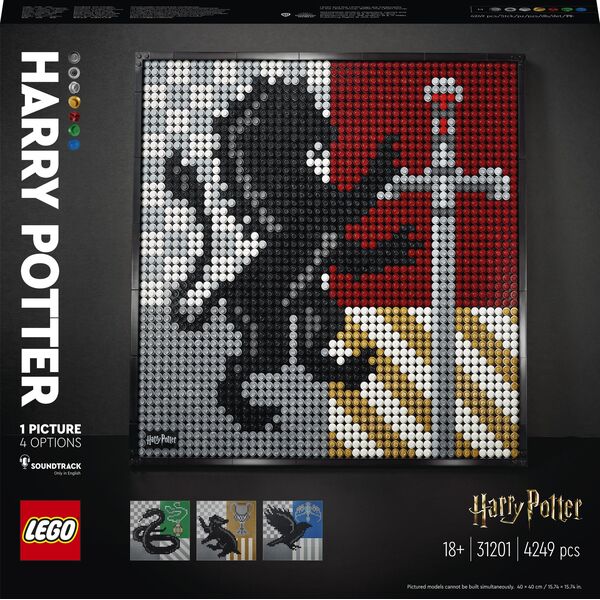 LEGO Art Harry Potter Herby Hogwartu (31201)