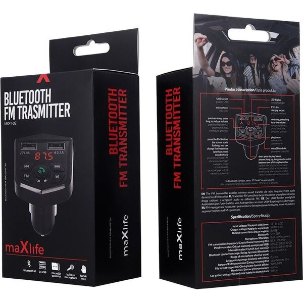 Transmiter FM MaxLife  MXFT-02 (OEM001792)