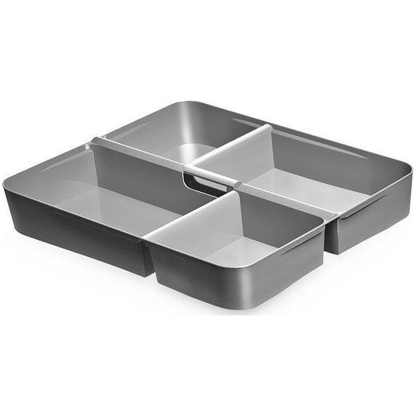 ORPLAST Pojemnik z Pokrywką i 4 Przegródkami Organizer z Uchwytem SimpleStore 13 L uniwersalny